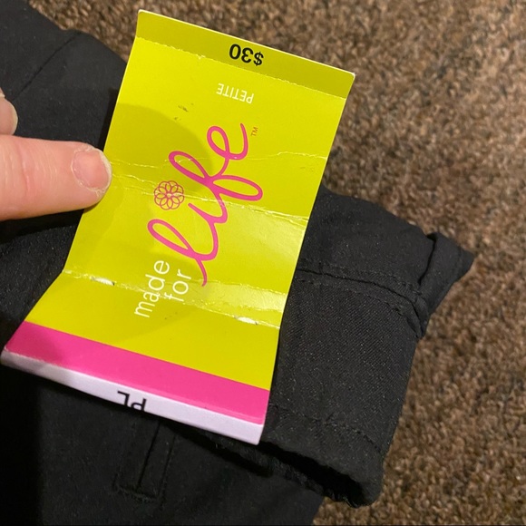 NWT Made for Life Black womens  Golf/Tennis Skirt w/Shorts, Sz PL (Petite large) - Picture 5 of 5